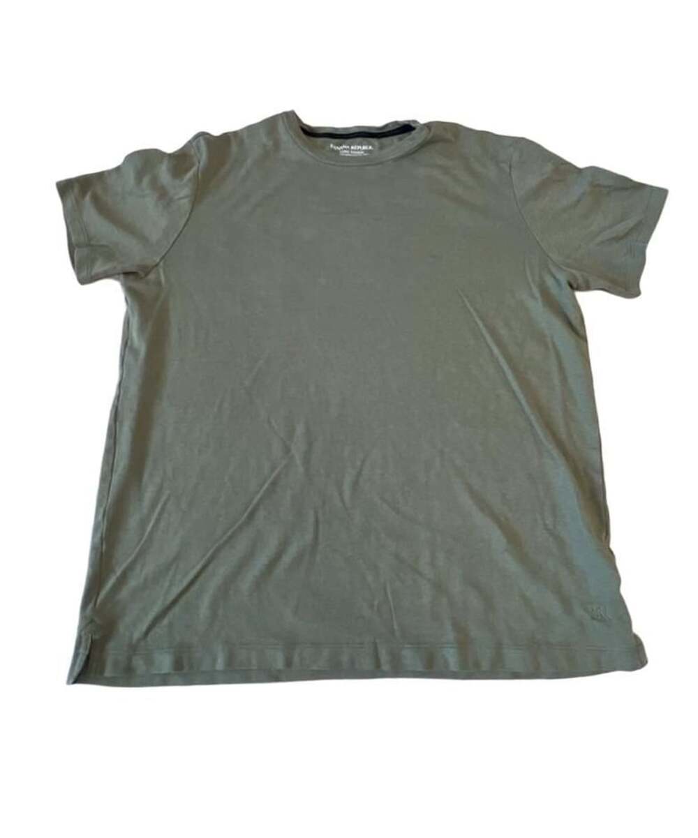 Banana Republic Luxe Touch Performance Tee Green Cotton XL
